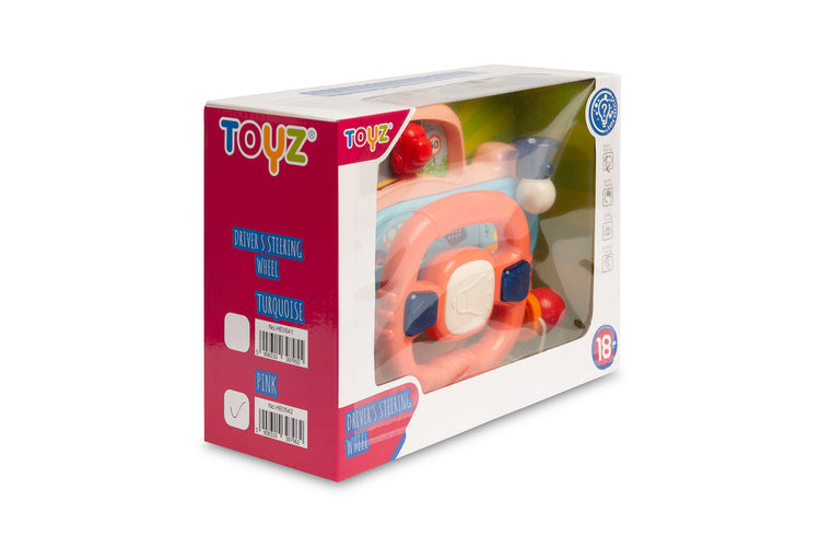 Oktató Játék Verseny Kormánykerék Rózsaszín Caretero Toyz