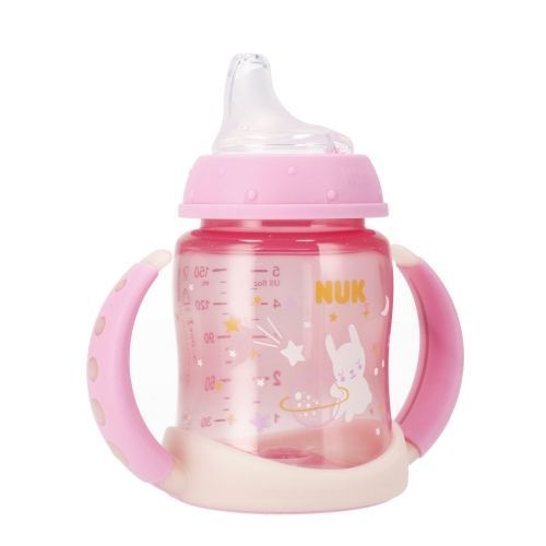 Sticlă luminoasă 150 ml cu mânere Nuk