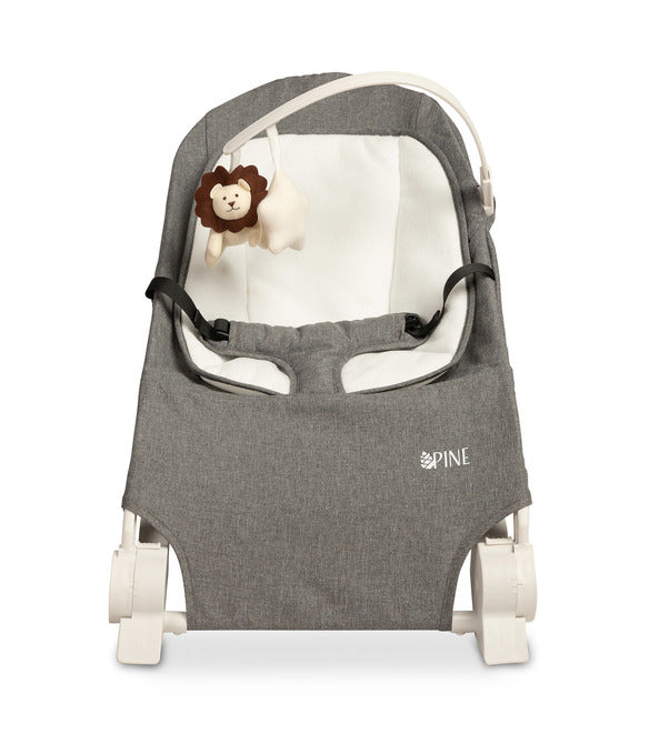 , baldachin gri pin, Caretero Chaise Lounge