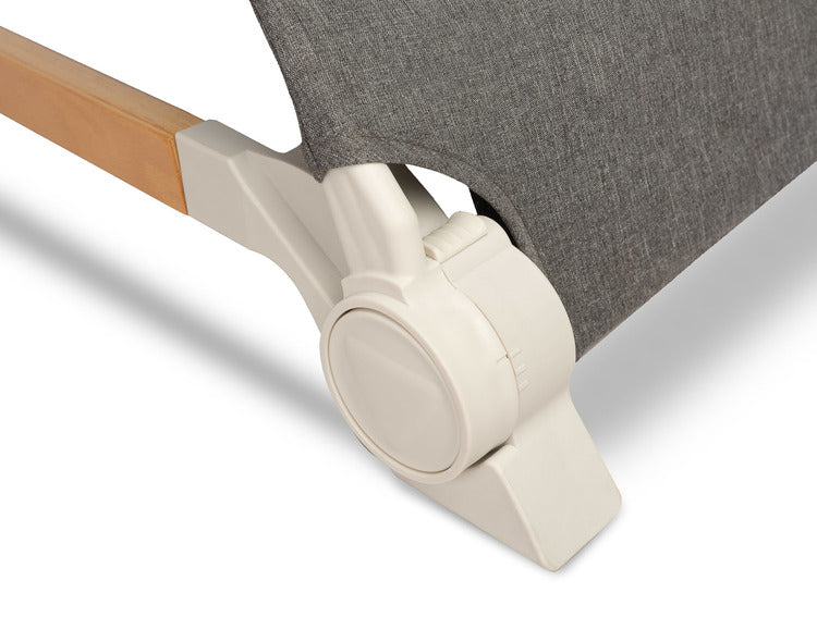 , baldachin gri pin, Caretero Chaise Lounge