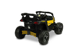 ATV/Buggy Jeep Maverick cu baterie, Caretero galben, cu jucării
