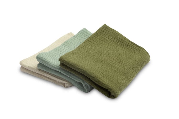 Scutece de muselină Uniform Green 3 Bucăți 60x80cm