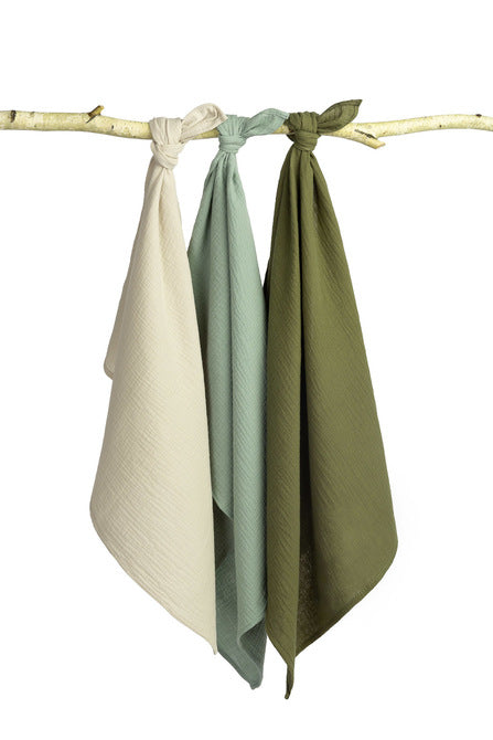 Scutece de muselină Uniform Green 3 Bucăți 60x80cm