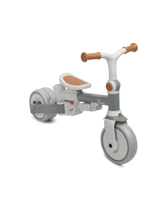 Tricicletă și bicicletă de echilibru 2 în 1 Faro Gri Caretero Toyz