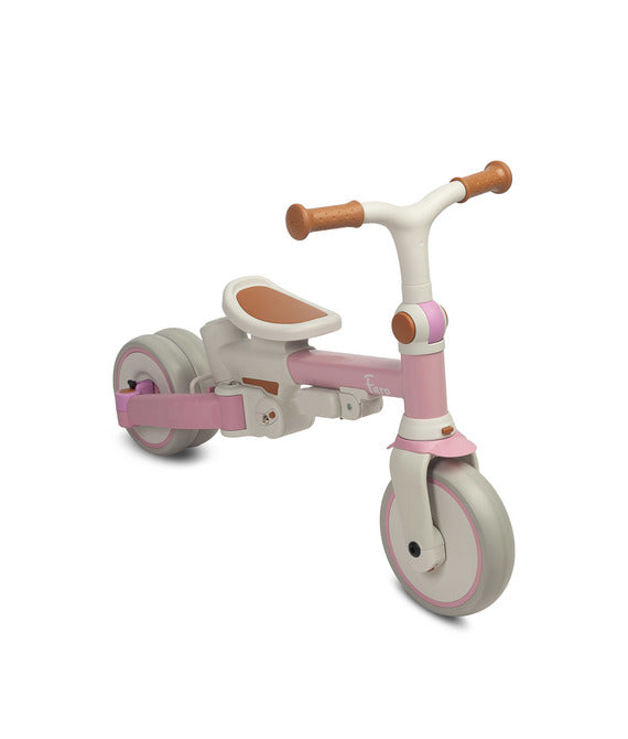 Tricicletă și bicicletă de echilibru 2 în 1 Faro roz Caretero Toyz