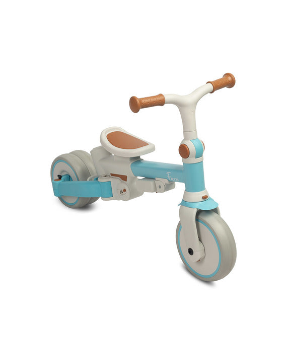 Tricicletă și bicicletă de echilibru 2 în 1 Faro Albastră Caretero Toyz
