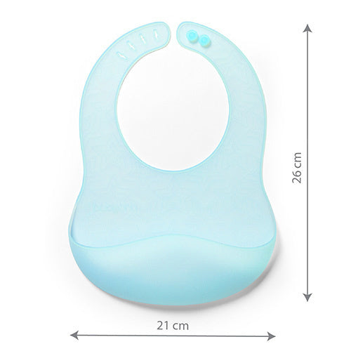 Suzetă ultra subțire din silicon, albastră, Babyono
