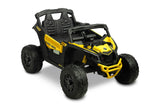 ATV/Buggy Jeep Maverick cu baterie, Caretero galben, cu jucării