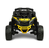 ATV/Buggy Jeep Maverick cu baterie, Caretero galben, cu jucării
