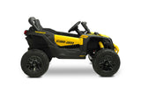 ATV/Buggy Jeep Maverick cu baterie, Caretero galben, cu jucării