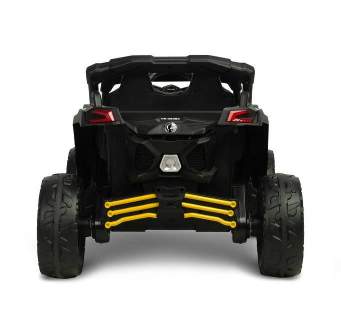 ATV/Buggy Jeep Maverick cu baterie, Caretero galben, cu jucării