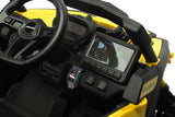 ATV/Buggy Jeep Maverick cu baterie, Caretero galben, cu jucării