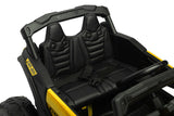 ATV/Buggy Jeep Maverick cu baterie, Caretero galben, cu jucării