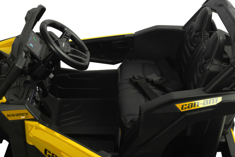 ATV/Buggy Jeep Maverick cu baterie, Caretero galben, cu jucării