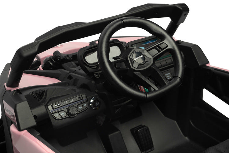 Atv/Buggy Jeep Maverick roz deschis cu baterie Caretero Toyz