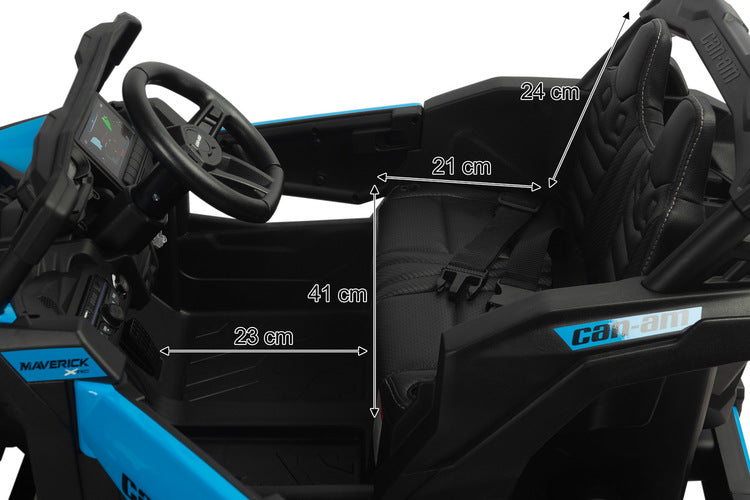 ATV/Buggy Jeep Maverick Blue Caretero cu baterie