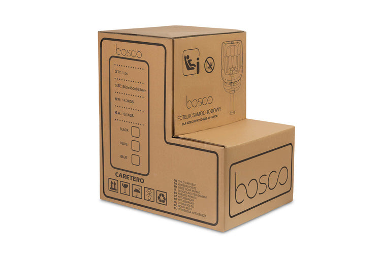 Столче За Кола Bosco I-Size Blue (40-150cm) Caretero