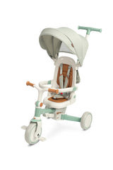 Tricicletă și bicicletă de echilibru 2 în 1 Faro Green Caretero Toyz