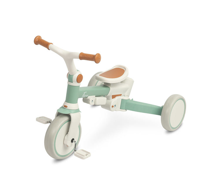 Tricicletă și bicicletă de echilibru 2 în 1 Faro Green Caretero Toyz