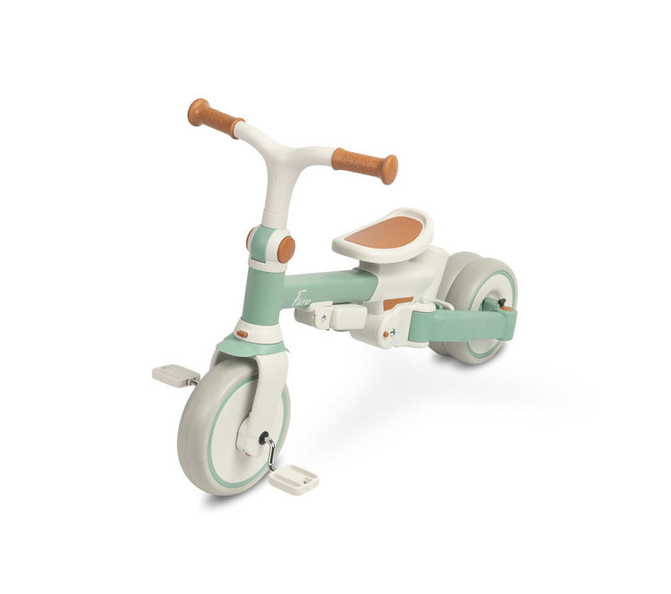 Tricicletă și bicicletă de echilibru 2 în 1 Faro Green Caretero Toyz