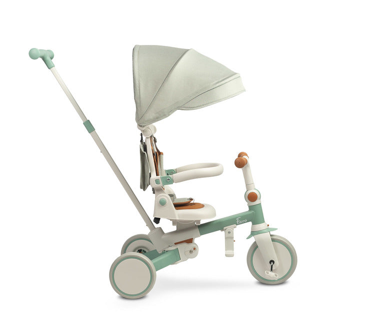Tricicletă și bicicletă de echilibru 2 în 1 Faro Green Caretero Toyz