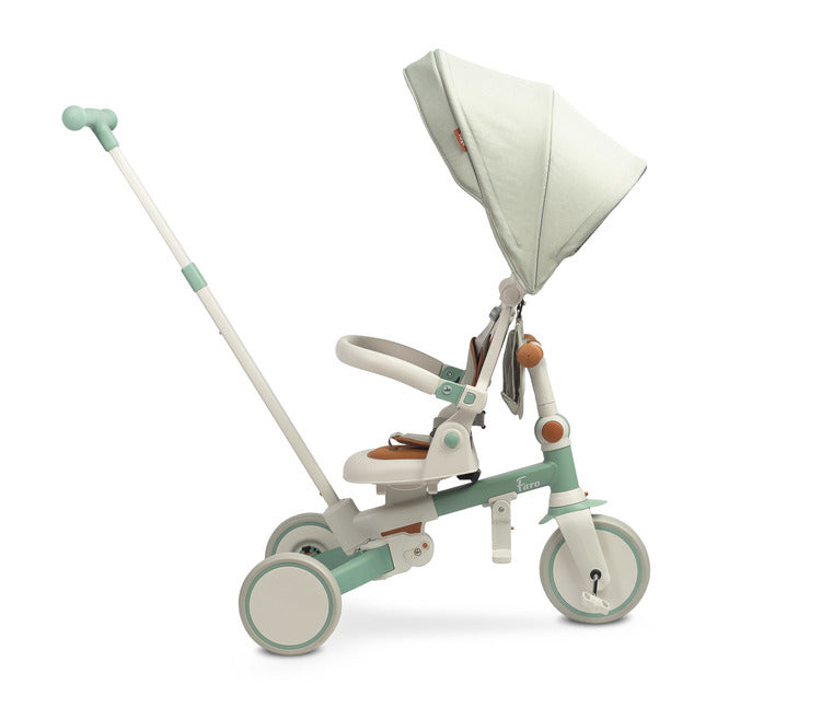 Tricicletă și bicicletă de echilibru 2 în 1 Faro Green Caretero Toyz