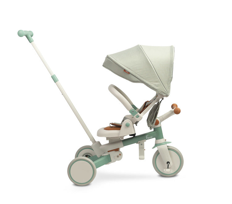 Tricicletă și bicicletă de echilibru 2 în 1 Faro Green Caretero Toyz