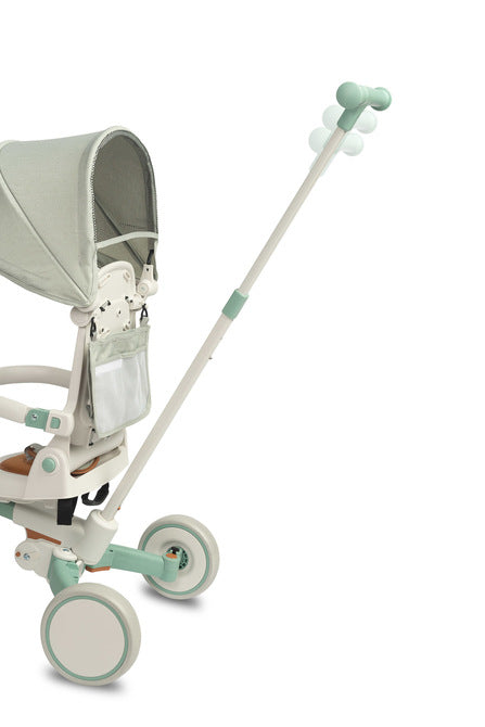 Tricicletă și bicicletă de echilibru 2 în 1 Faro Green Caretero Toyz