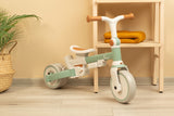 Tricicletă și bicicletă de echilibru 2 în 1 Faro Green Caretero Toyz