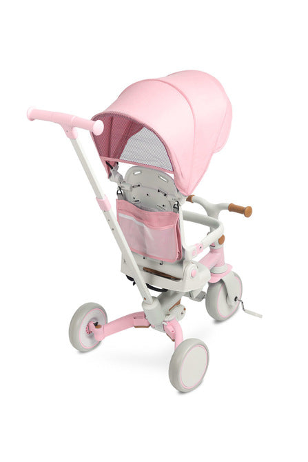 Tricicletă și bicicletă de echilibru 2 în 1 Faro roz Caretero Toyz