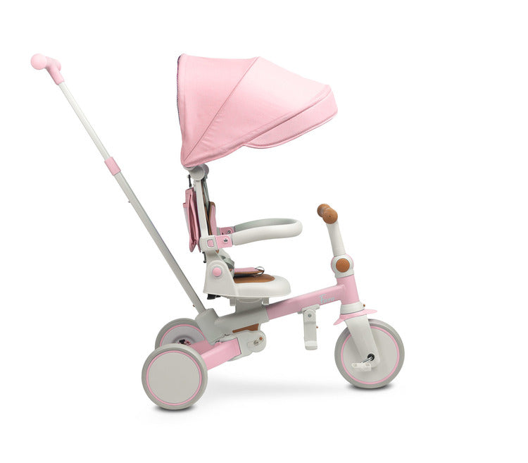 Tricicletă și bicicletă de echilibru 2 în 1 Faro roz Caretero Toyz