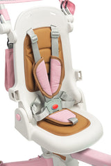 Tricicletă și bicicletă de echilibru 2 în 1 Faro roz Caretero Toyz