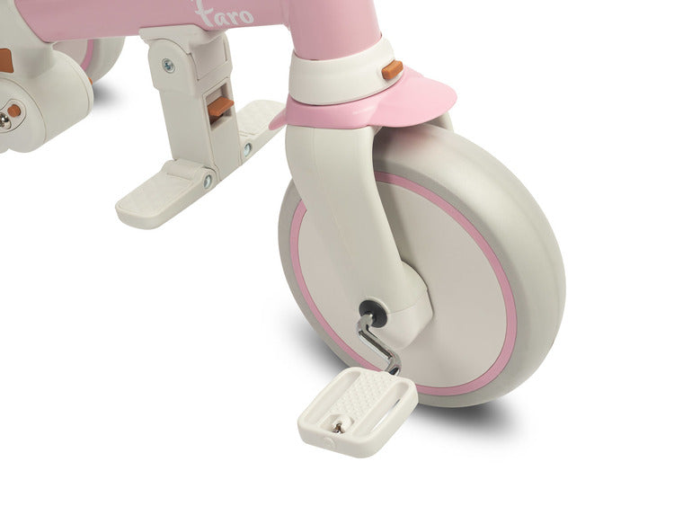 Tricicletă și bicicletă de echilibru 2 în 1 Faro roz Caretero Toyz