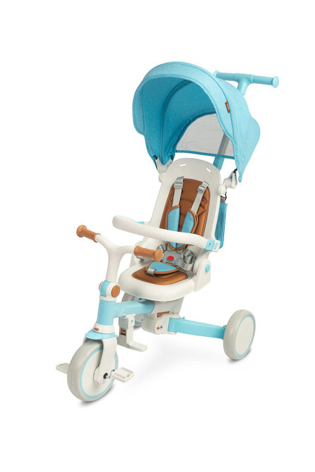 Tricicletă și bicicletă de echilibru 2 în 1 Faro Albastră Caretero Toyz