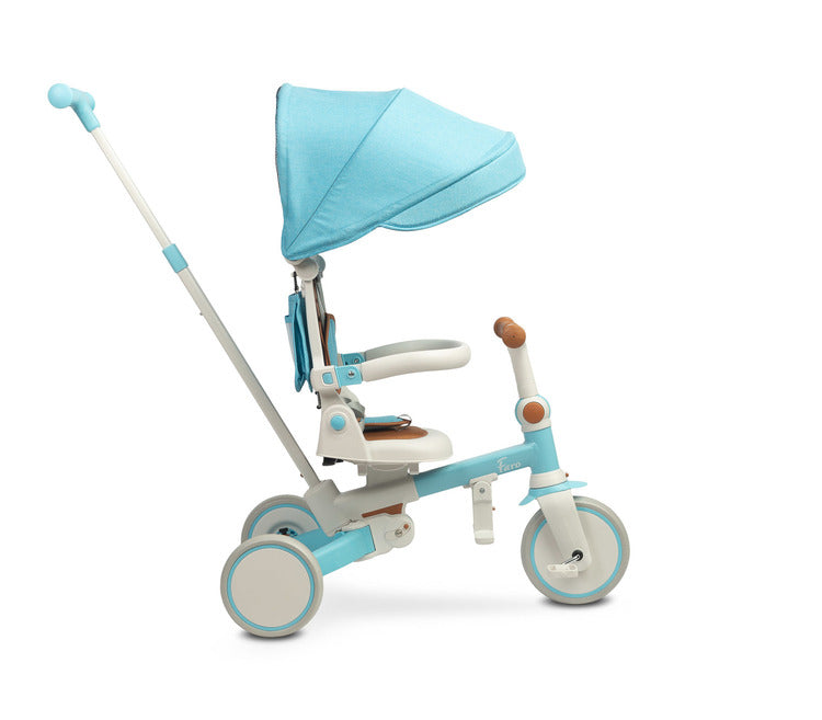 Tricicletă și bicicletă de echilibru 2 în 1 Faro Albastră Caretero Toyz