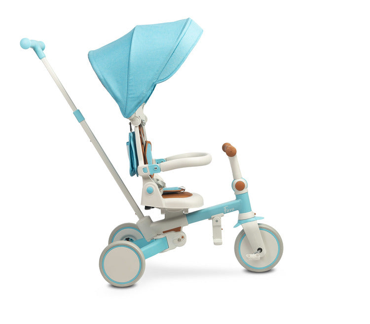 Tricicletă și bicicletă de echilibru 2 în 1 Faro Albastră Caretero Toyz