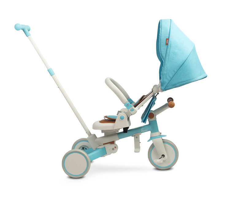 Tricicletă și bicicletă de echilibru 2 în 1 Faro Albastră Caretero Toyz