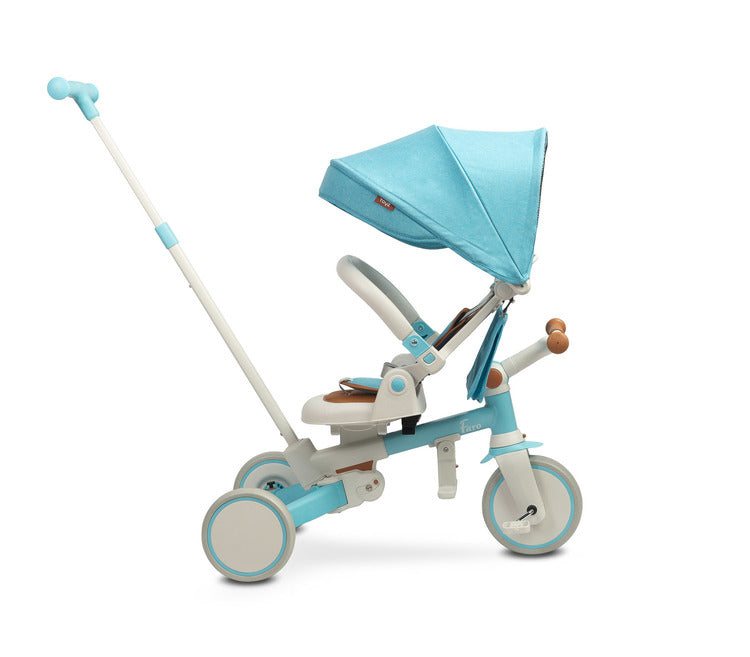 Tricicletă și bicicletă de echilibru 2 în 1 Faro Albastră Caretero Toyz