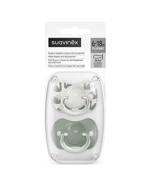 Suzetă Sx Pro 6-18 2 buc. Olive Suavinex
