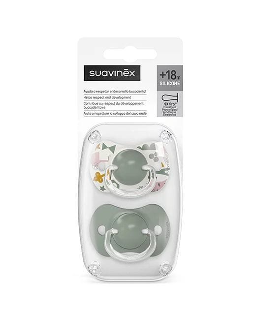 Залъгалка Sx Pro 18+ 2Pcs Olive Suavinex