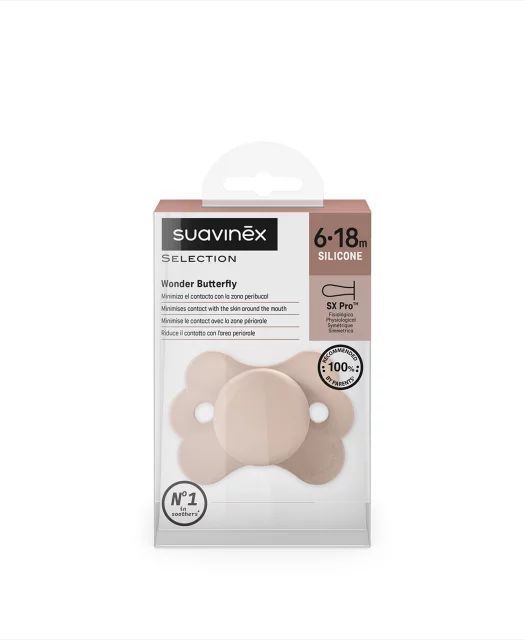 Suzetă Sx Pro 6-18 Fluture Roz Suavinex