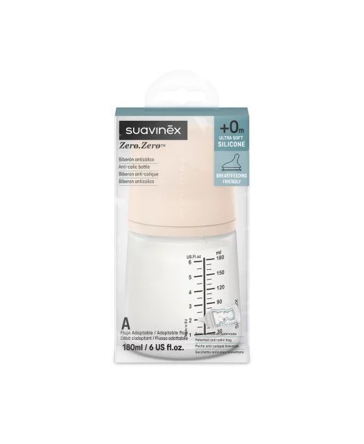 Sticlă 180 ml 0+ Suavinex
