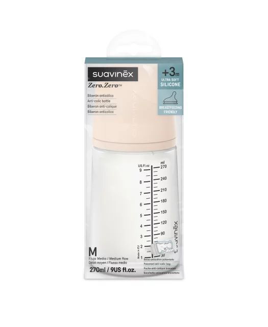 Sticlă 270 ml 0+ Mediu Suavinex
