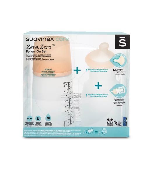 Set Bidon 270ml + Tetină Suavinex