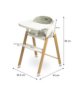 Scaun înalt Triplo 3 în 1 bej Caretero