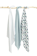 Бамбукови Пелени 3 броя Таралежчета Син 70X80 Sensillo