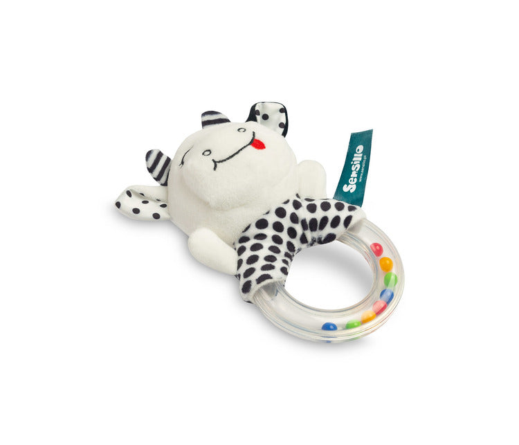 Дрънкалка Черно-Бяла Крава Sensillo