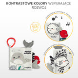 Мека Книжка Черно-Бяла Делфинче Sensillo