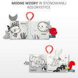 Мека Книжка Черно-Бяла Совичка Sensillo