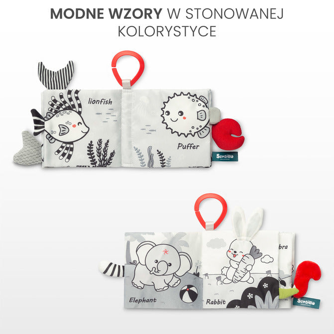 Мека Книжка Черно-Бяла Совичка Sensillo